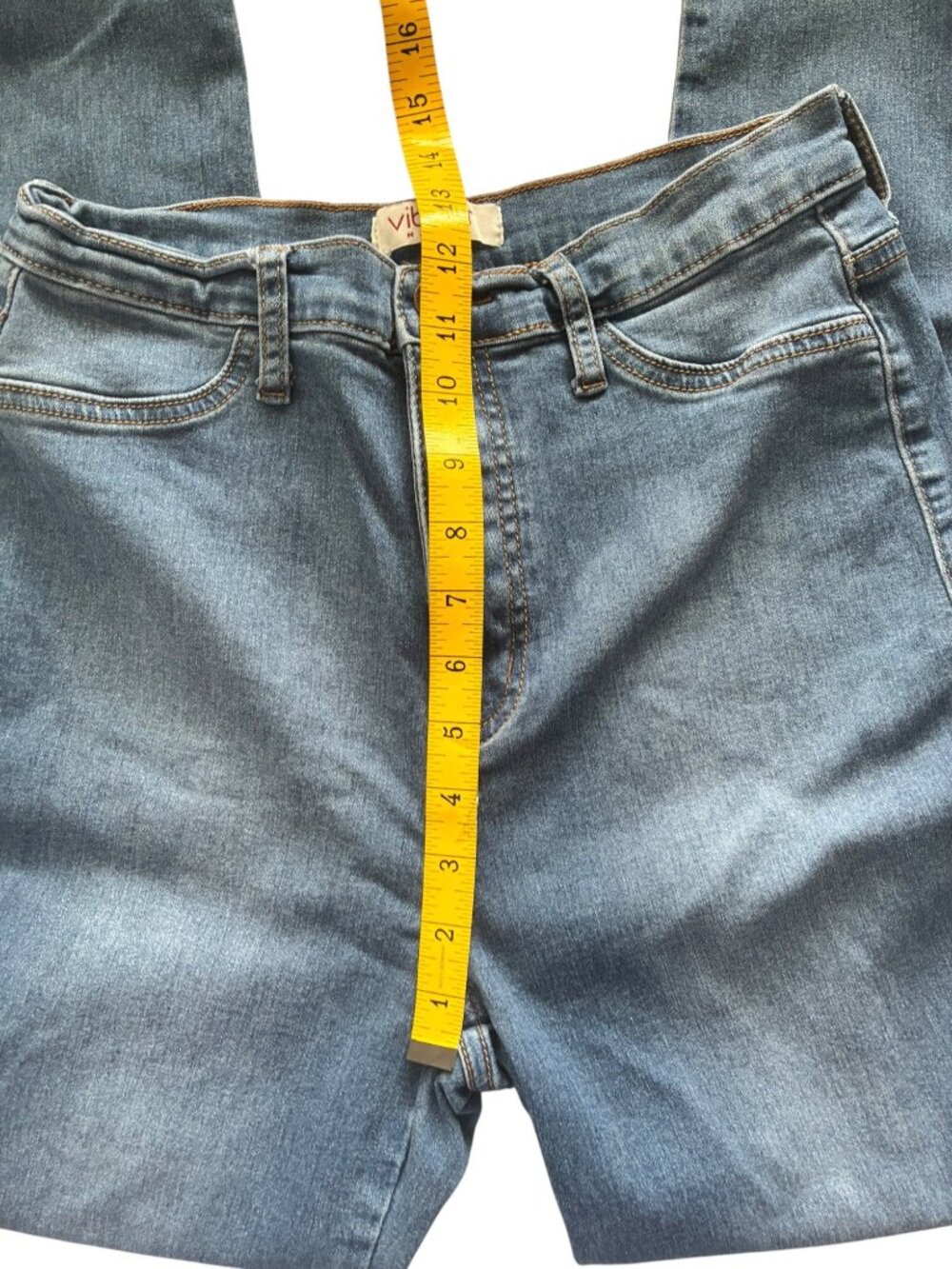 Vibrant MIU Womens Juniors High Rise Skinny Jeans Size 3 Medium Wash Stretch - Picture 5 of 9